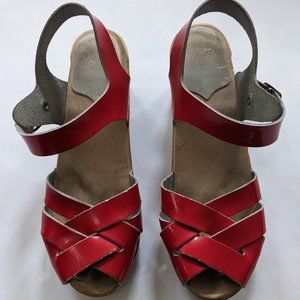Ugglebo Red Clog Sandals Size 39